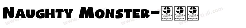 Naughty Monster字体转换